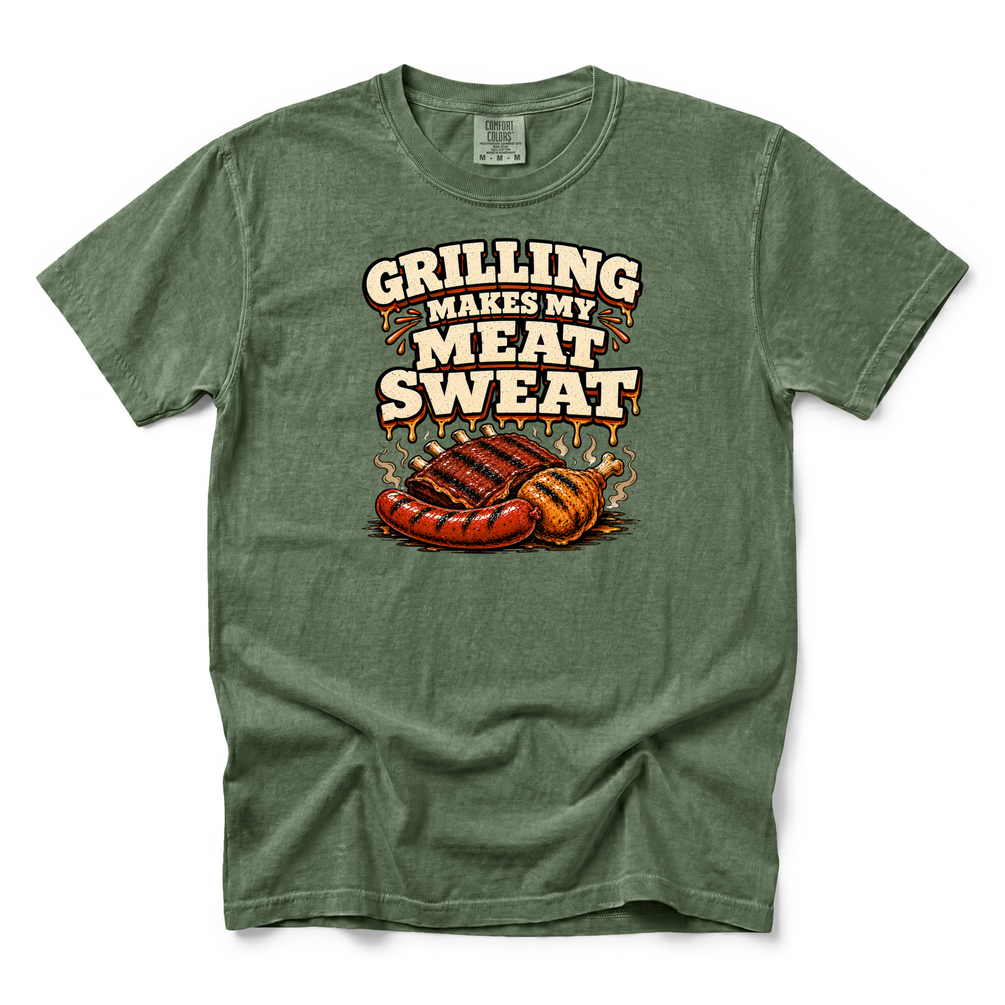 Grilling Makes My Meat Sweat | Premium Tee